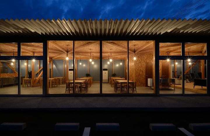 Cafeteria in Ushimado餐廳的空間設計