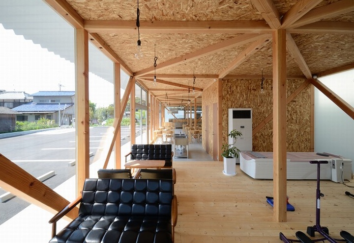 Cafeteria in Ushimado餐廳的空間設計