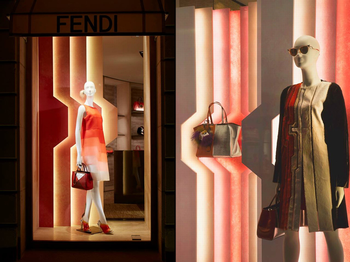 Fendi專賣店的櫥窗設計