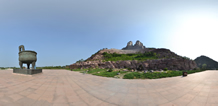 鄭州黃河風景名勝區，炎黃二帝360全景